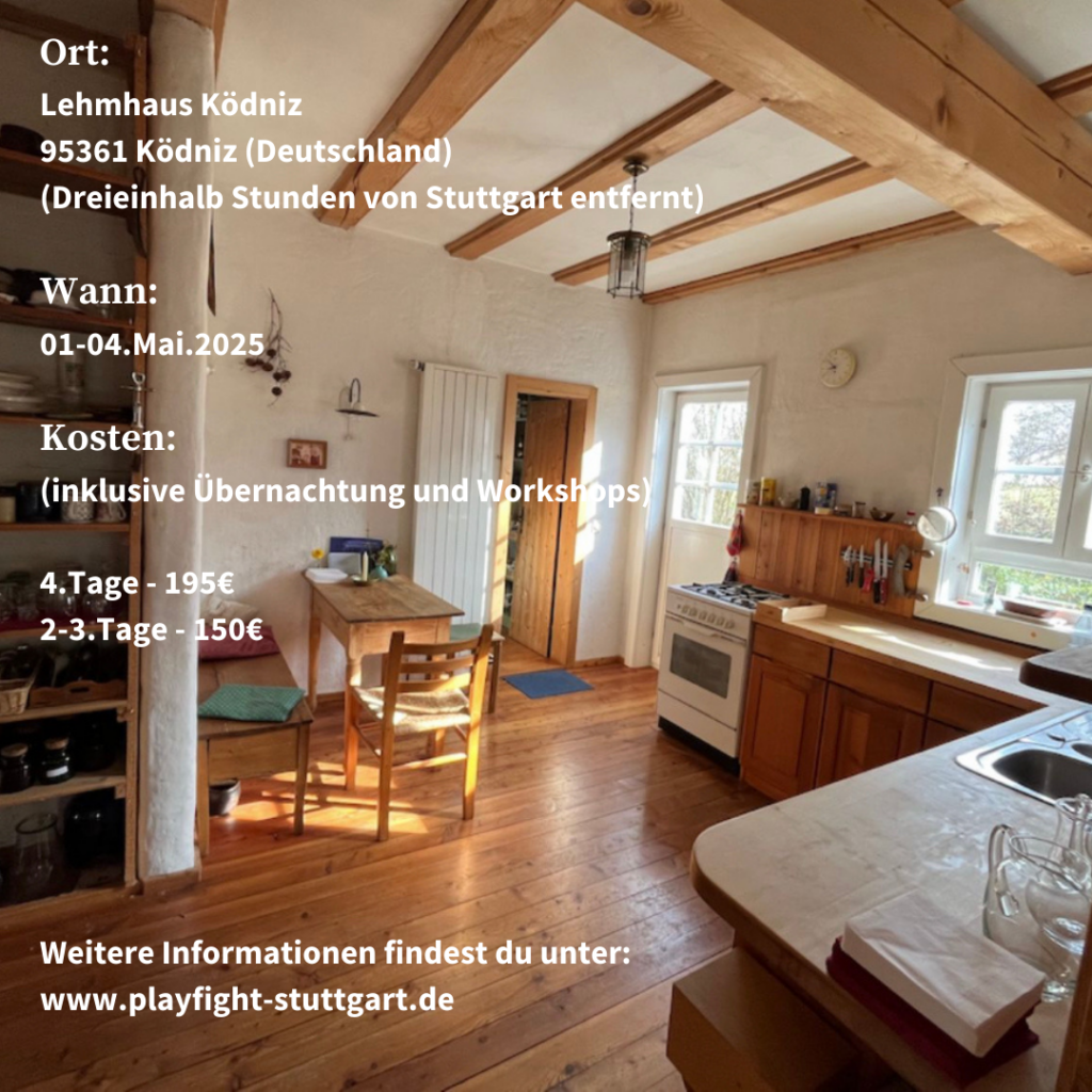 Workshop und Kurzurlaub Theater, Masken Theater Playfight, Selbstverteidigung, Ködnitz, Masken Workshops